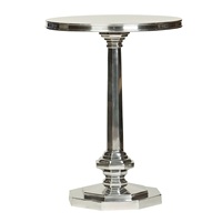 Table d'appoint moderne en aluminium plaqué or, table personnalisée avec plateau en miroir, table basse de cuisine à bas prix, décoration d'intérieur, table basse élégante