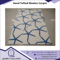 Latest Arrival Hand Tufted Luxury Woolen Carpet Bulk Quantity Exporter India Best Price Home Prayer Use Plain Style Stain