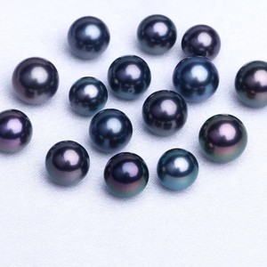 Perlas sueltas de tahitiano para agua salada, color negro, de alta calidad - Product Image 2