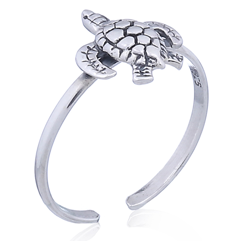 Wholesale Factory Pricing Baby Turtle 925 Sterling Silver Toe Ring