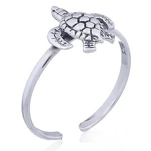 Bague d'orteil en argent sterling 925 pour bébé tortue à prix d'usine en gros