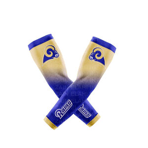 2024 Venta caliente UV Colorf Sport Rning Arm Sves High American Football Sublimado Entrenamiento Protección Refrigeración Técnica impresa - Product Image 1