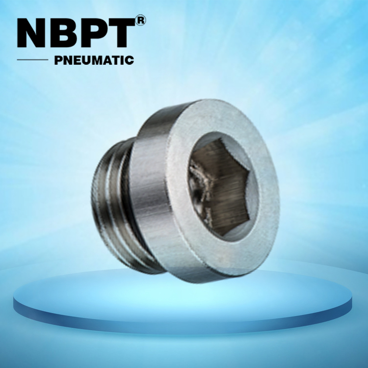 BSPP filetage Parallèle Pneumatique En Laiton De Type Combiné G Bouchon Hexagonal Raccords