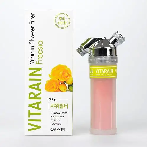 韓国のビタレインは塩素を除去し、フリーシアの香りでビタミンCアロマセラピーシャワー浄水フィルターを提供します