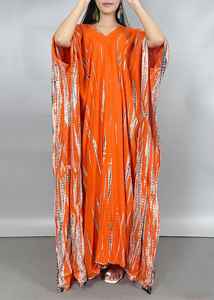 Vestido largo de caftán con tinte anudado para mujer, Túnica Bohemia hecha a mano, para nadar, nueva temporada - Product Image 3