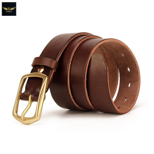Ceinture de luxe pour hommes, ceinture de haute qualité, nouvelle marque de styliste, tendance, lisse, mode Vintage, Jeans, avec boucle ardillon - Product Image 5