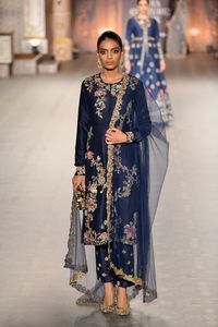 Very beautiful -trendy--Indian/Pakistani-Party-Wear heavy -Long Kurta pant -Dress for Party & Wedding wear=2020 - Product Image 2