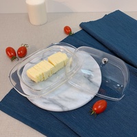 [Holar] Beurrier en plastique transparent fabriqué à Taïwan avec couvercle