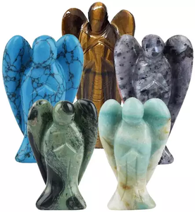 Cristaux de Guérison Reiki Naturels Étonnants en Agate à Motif Ange, Faits à la Main, de Qualité Supérieure, Taille Personnalisée, Vente en Gros - Product Image 1