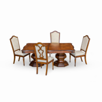 Table à manger en bois de haute qualité, Style américain robuste, personnalisé, pour la maison, Antique