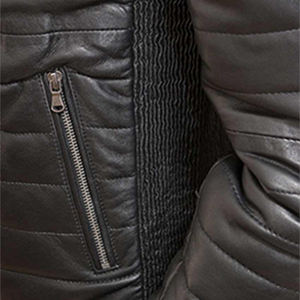 Chaqueta de Cuero Unisex, Corte Ajustado, Estilo Casual, Chaqueta de Motociclista con Cierre Frontal, Impermeable, Abrigo de Invierno para Motocicleta, Venta al Por Mayor - Product Image 4