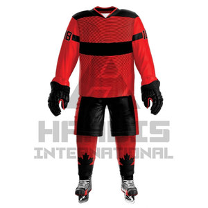 เสื้อฮอกกี้น้ำแข็งผ้าโพลีเอสเตอร์พิมพ์ลายซับลิเมชันลายปักโลโก้ได้ตามต้องการ - Product Image 2