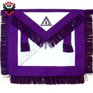 Kit de delantal diario de cuero Masonic Member Royal Arch con logotipo bordado y borlas de cuerda roja - Product Image 6