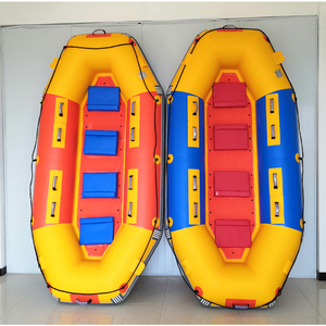 Heavy Duty Double Floor River <strong>Boat</strong> White Water Rafting 4 Persons Inflatable <strong>Raft</strong> Drifting <strong>Boat</strong> - Product Image 4