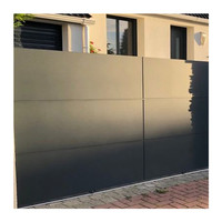 Portail et clôture automatiques de style européen orné, en aluminium galvanisé, pour villa résidentielle, style coulissant
