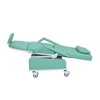 Fauteuil confortable pour prélèvement sanguin électrique avec sièges pour la donation, chaise de patient d'hôpital