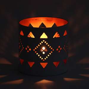 Modern White Iron Metal Votive Candle <b>Holders</b> Attractive Indian Design Wedding <b>Tealight</b> <b>Holder</b> Hot Selling Home Decoration Other - Product Image 2