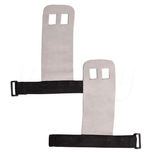 Poignées de gymnastique en cuir, logo personnalisé, protection des mains, pour une aération du poids - Product Image 1