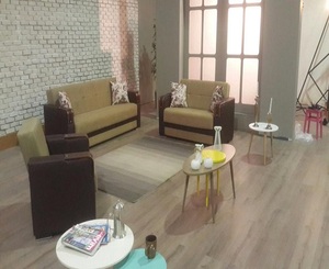 Juego de Sofá Cama Moderno con Tapicería de Terciopelo y Estructura de Madera Maciza Ecológica - Sofá Cama Reclinable de 6 Plazas con Respaldo Dividido para Apartamentos - Product Image 2