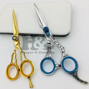 Tijeras de peluquero de acero inoxidable japonesas profesionales al por mayor diseño de punta de hoja afilada para uso en peluquería sostenible - Product Image 5