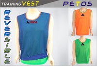 Maillots d'entraînement de football réversibles - Personnalisables 100% polyester unisexe avec côtés ouverts, impression par sublimation, certifiés ISO9001 pour le sport