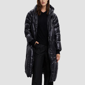 Nuevo estilo, chaquetas largas acolchadas para mujer, venta al por mayor, peso ligero, cremallera completa, abrigos hinchados para mujer - Product Image 1