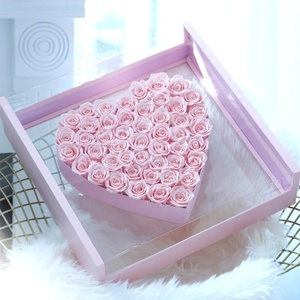Scatola a Cuore con Rosa Eterna Conservata, Regalo Romantico <span class=keywords><strong>per</strong></span> <span class=keywords><strong>Lei</strong></span>, San Valentino, Anniversario, Compleanno - Product Image 5