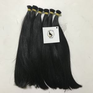 10A Unprocessed Black Virgin Human Hair Double Drawn Can Be Dyed Or Bleach I Tip Human Hair Extension 100g For Women - Product Image 3