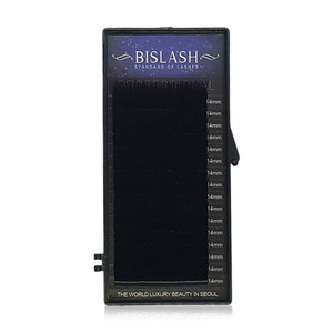 635) Vassoio di ciglia singole BISLASH Volume Lash L+ curl, produttore coreano di ciglia - Product Image 1