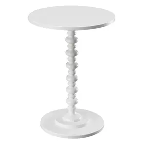White Powder Coated Metal Table Antique Design Handmade Wholesale Side Table Stylish Simple Plain Luxury Metal Center Table