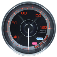 OEM ODM Kit de jauge de température d'eau électrique 60 mm F355 pour voiture, LED blanc/ambre, 20-120, certifié CE, compteur moteur, garantie 12 mois, lentille transparente