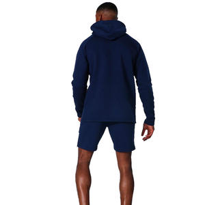 Sweat à capuche avec Double fermeture éclair pour homme, short sweat-shirt, couleur bleu marine, tenue décontractée, offre spéciale, collection 2020 - Product Image 2
