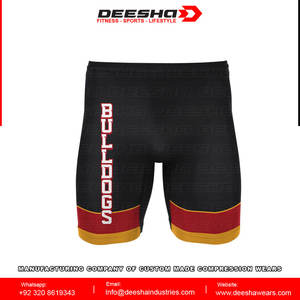 Shorts de sport de croix pour hommes, vêtements de Gym, de fitness, d'entraînement, de course à pied, de compression d'équipe, vente en gros, nouvelle collection - Product Image 2