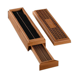 Uxury-Quemador de incienso de madera con forma riangle, soporte de madera ubkhar akhoor Urner uxury rabic ubkhar Urner venta al por mayor - Product Image 3