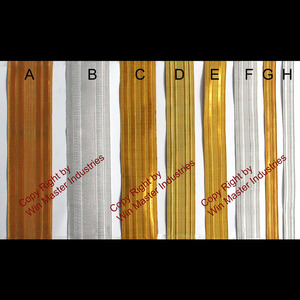OEM Wholesale French Galloon Braid Customized Fashion Braid Gold Silver Custom <b>Sleeve</b> Braid Gold Gallon <b>Lace</b> - Product Image 3