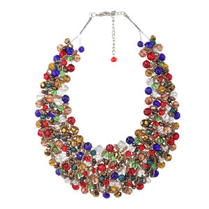 Gargantilla de perlas multicapa para niños de estilo romántico bohemio, Collar de cuentas de diamantes, cadena de clavícula Bohemia, joyería - Product Image 3