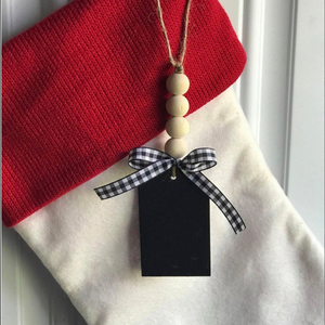 Linda Casa de Campo de Navidad Etiqueta de madera <span class=keywords><strong>para</strong></span> la media de Navidad Signo Decoraciones - Product Image 3