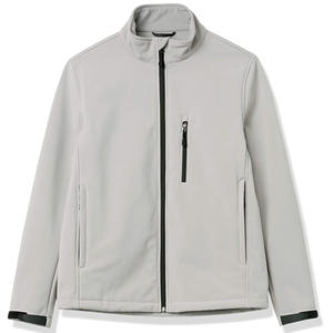 Chaqueta de invierno Softshell para hombre de alta calidad para deportes al aire libre transpirable con cuello levantado para escalada en roca Camping frontal - Product Image 6