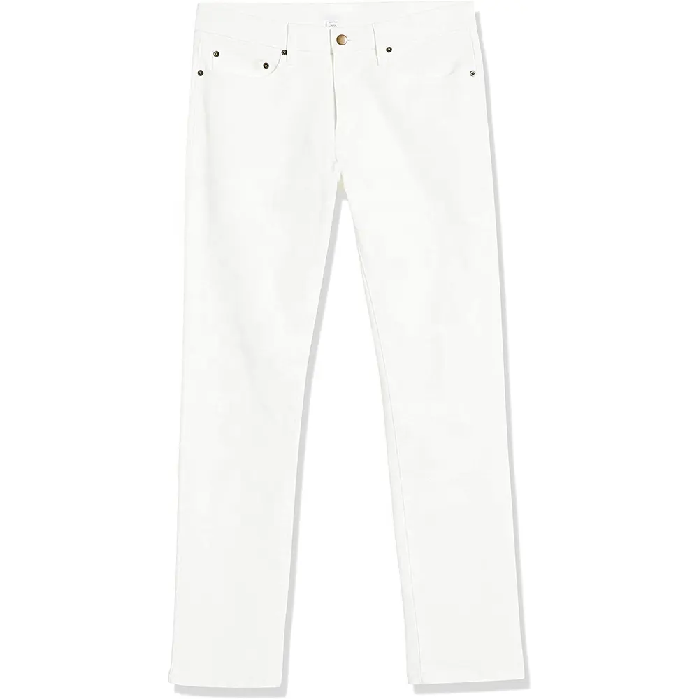 ファッションカジュアルデニムパンツホワイトプラスサイズメンズジーンズ