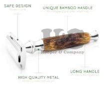 Maquinilla de Afeitar de Seguridad al por Mayor de Alta Calidad con Mango Naranja, Maquinilla de Afeitar de Doble Filo Profesional, Maquinilla de Afeitar de Seguridad Personalizada - Product Image 2