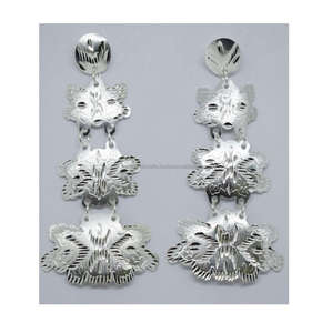 Pendientes bordados de la India para mujer, joyería de moda, multicolor - Product Image 6