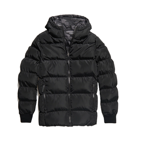 Shanawar Custom Men's Winter Waterproof Sheep Fur Puffer <b>Jacket</b> Bubble <b>Camo</b> Plus Size Hooded Polyester Casual Zipper Washed - Product Image 6