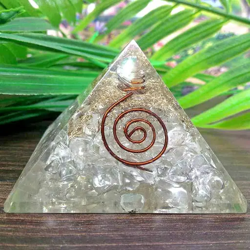 Hot Sale Wholesale Orgonite Pyramid | Powerful Orgone Pyramid | Orgonite Protection Pyramid with Clear Quartz Crystal Feng Shui