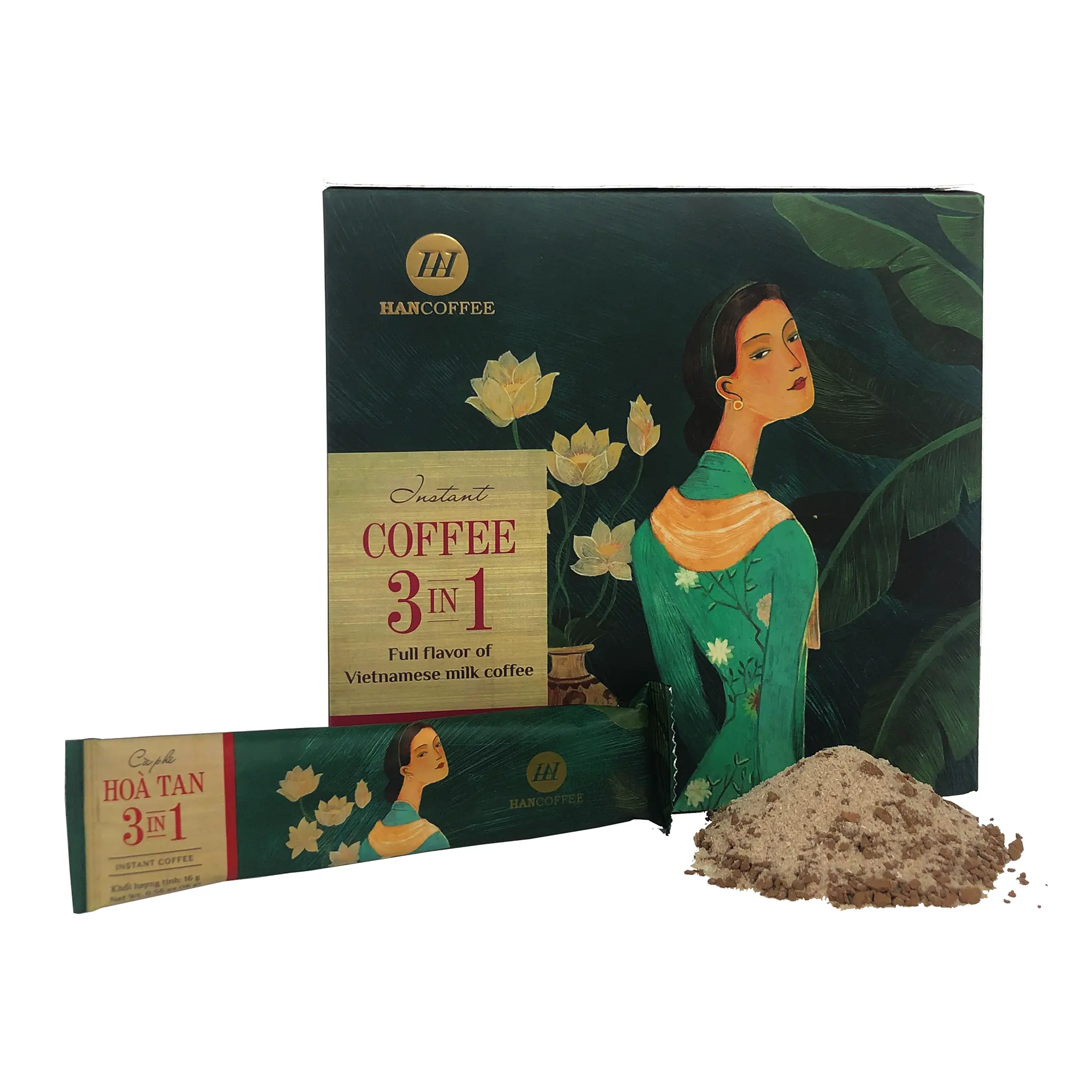 Gemaakt In Vietnam Premium Gesproeidde 3-In-1 Instant Vietnamese Koffie Concurrerende Prijs Oploskoffie Hoogwaardige Oploskoffie