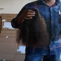Ekstensi Rambut Virgin Remy India 100g5g Mesin Double Weft Kepang Crochet Bagus Model Body Wave