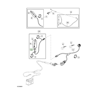 Durable JD Tractor Knob Número de pieza L77747 Componente de repuesto confiable para equipos agrícolas y reparaciones de tractores - Product Image 2