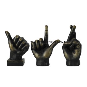 Aluminium Métal Forme Unique Marron Sculpture Antique Luxe Pour La Maison Bureau Table Décoration Sculpture - Product Image 6