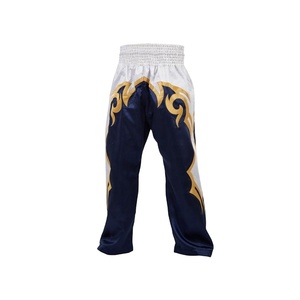 Meilleure vente Personnaliser la conception Satin Muay Thai Pantalon de boxe pantalon de boxe avec logo personnalisé Sublimation Pantalon de boxe pour hommes - Product Image 1