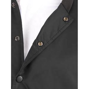 Veste bomber réversible en satin noir écologique personnalisée pour hommes et femmes, style universitaire, baseball, école, collège, PIHA SPORTS - Product Image 2