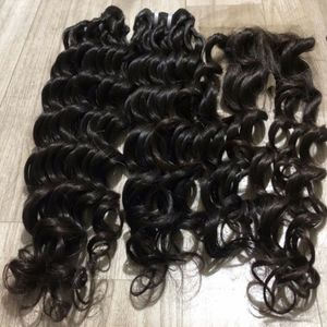 Extensions de cheveux humains vierges 100% Remy vietnamiens, ondulés profonds, non traités, sans nœuds, sans perte, double trame cousue à la machine, vente en gros - Product Image 1